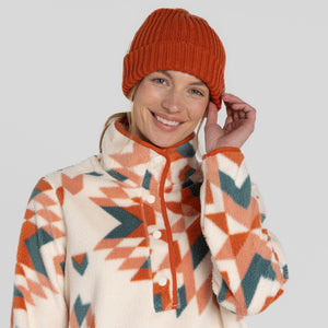 Craghoppers Women's Massey Overhead Half Snap Fleece (Clay Print)