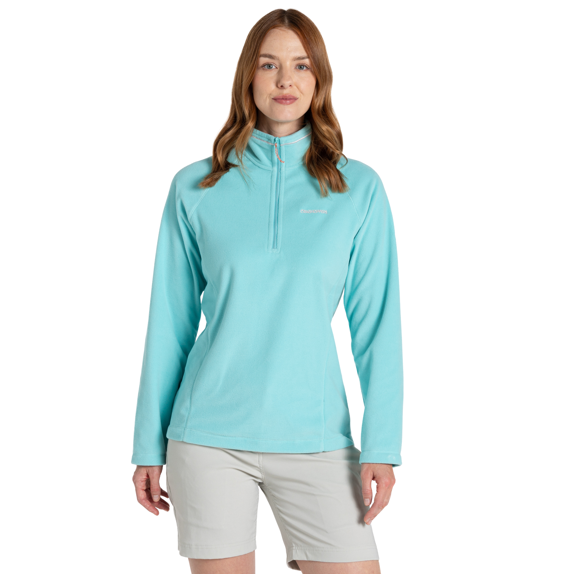 Craghoppers Women's Miska VI Half Zip Fleece Top (Aqua Sky