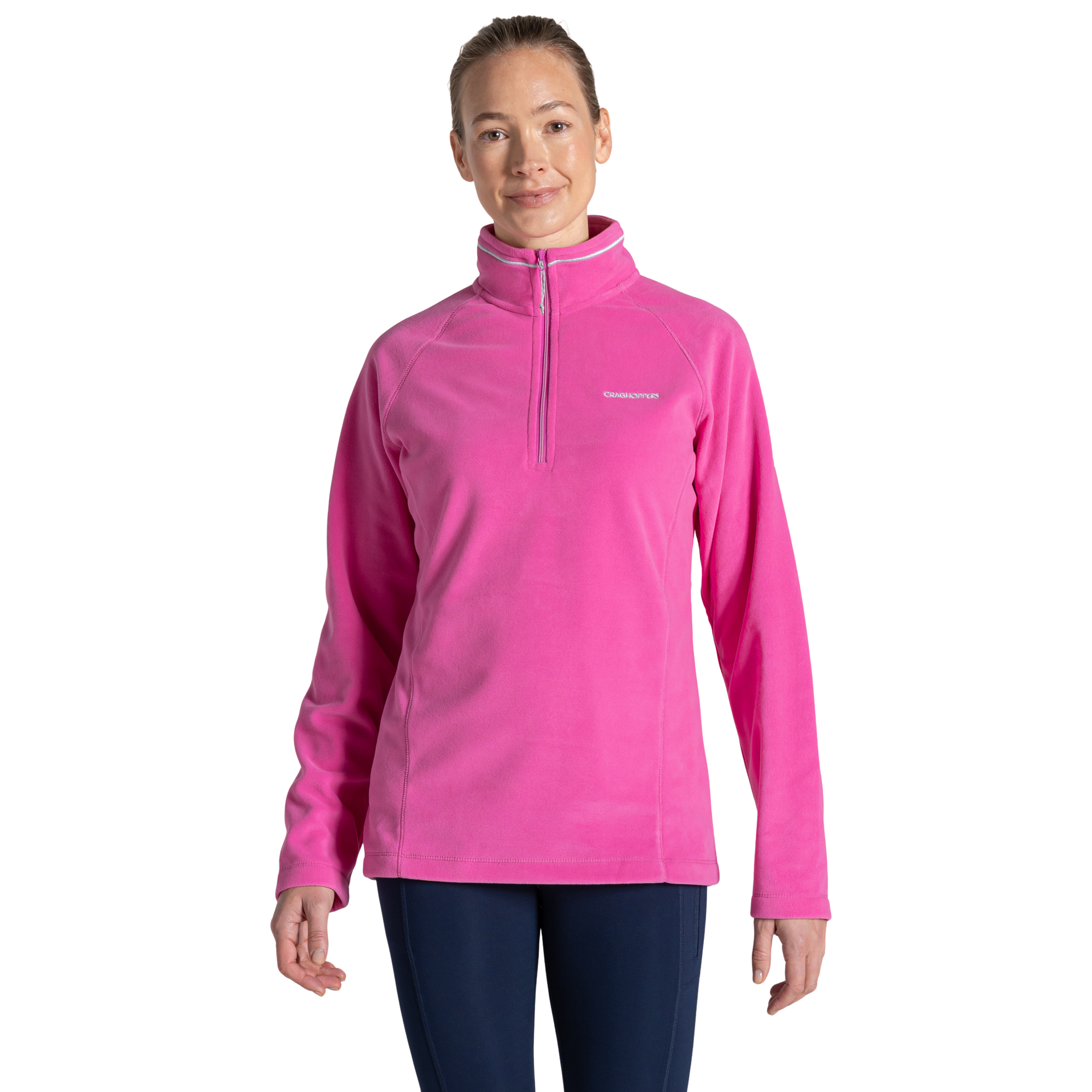 Craghoppers Women's Miska VI Half Zip Fleece Top (Damask Rose)
