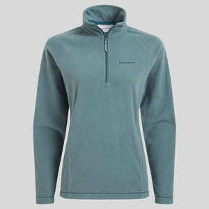 Craghoppers Women's National Trust Miska VI Half Zip Fleece Top (Atlantic)