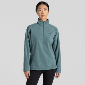 Craghoppers Women's National Trust Miska VI Half Zip Fleece Top (Atlantic)