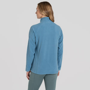 Craghoppers Women's National Trust Miska VI Half Zip Fleece Top (Light Denim)