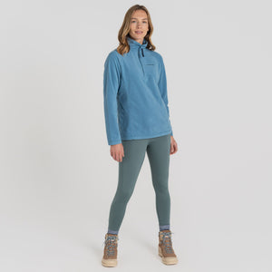 Craghoppers Women's National Trust Miska VI Half Zip Fleece Top (Light Denim)