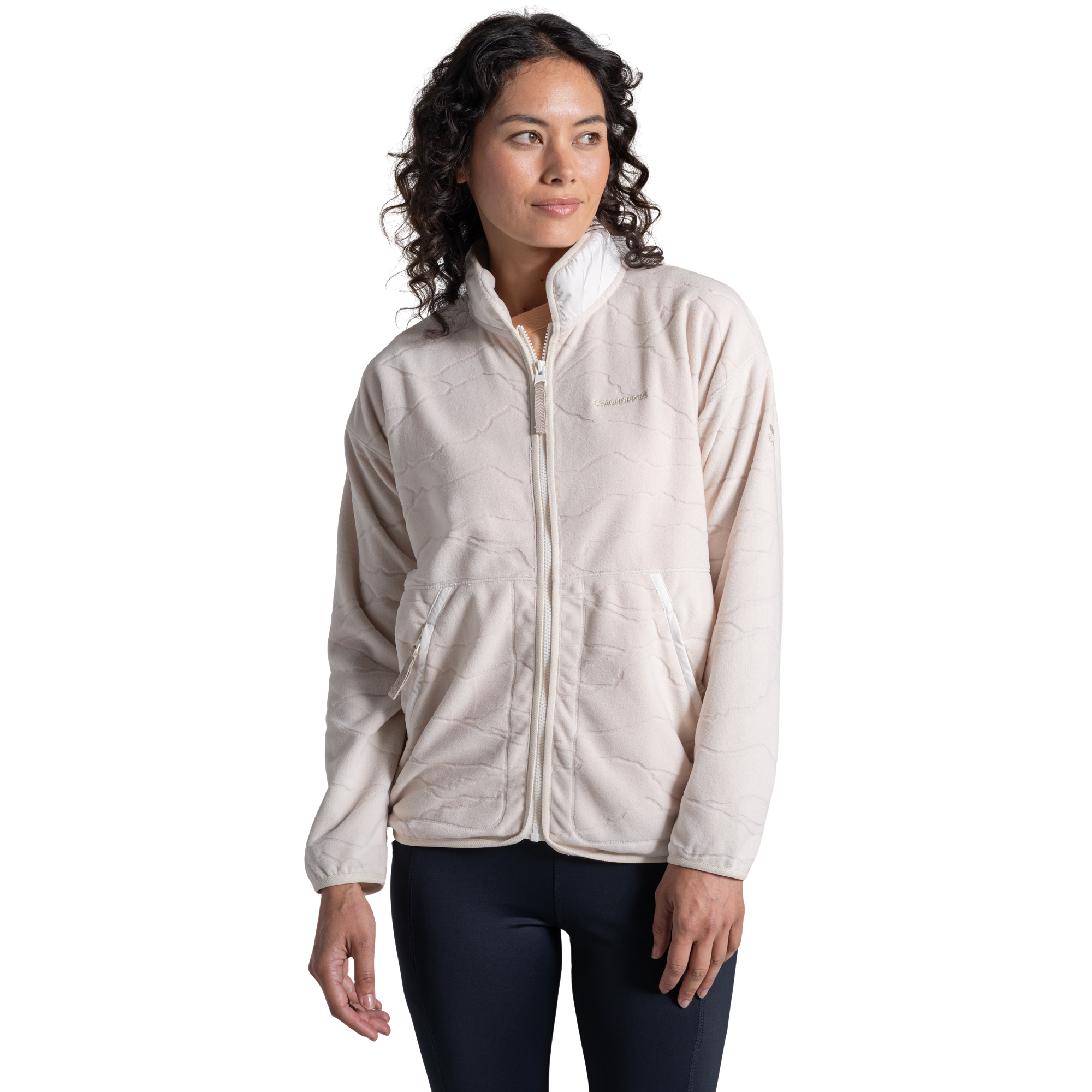 Craghoppers Women's National Trust Wheatear Full Zip Fleece (Ecru)