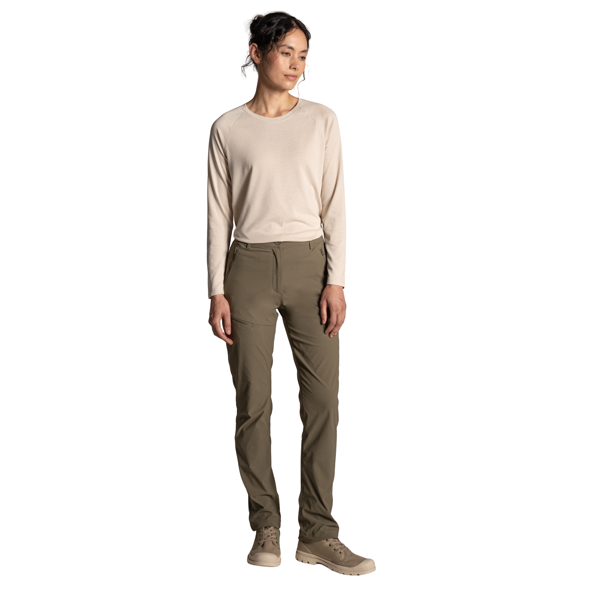Craghoppers Women's Nosilife Nour Long Sleeve Top (Oyster Marl)