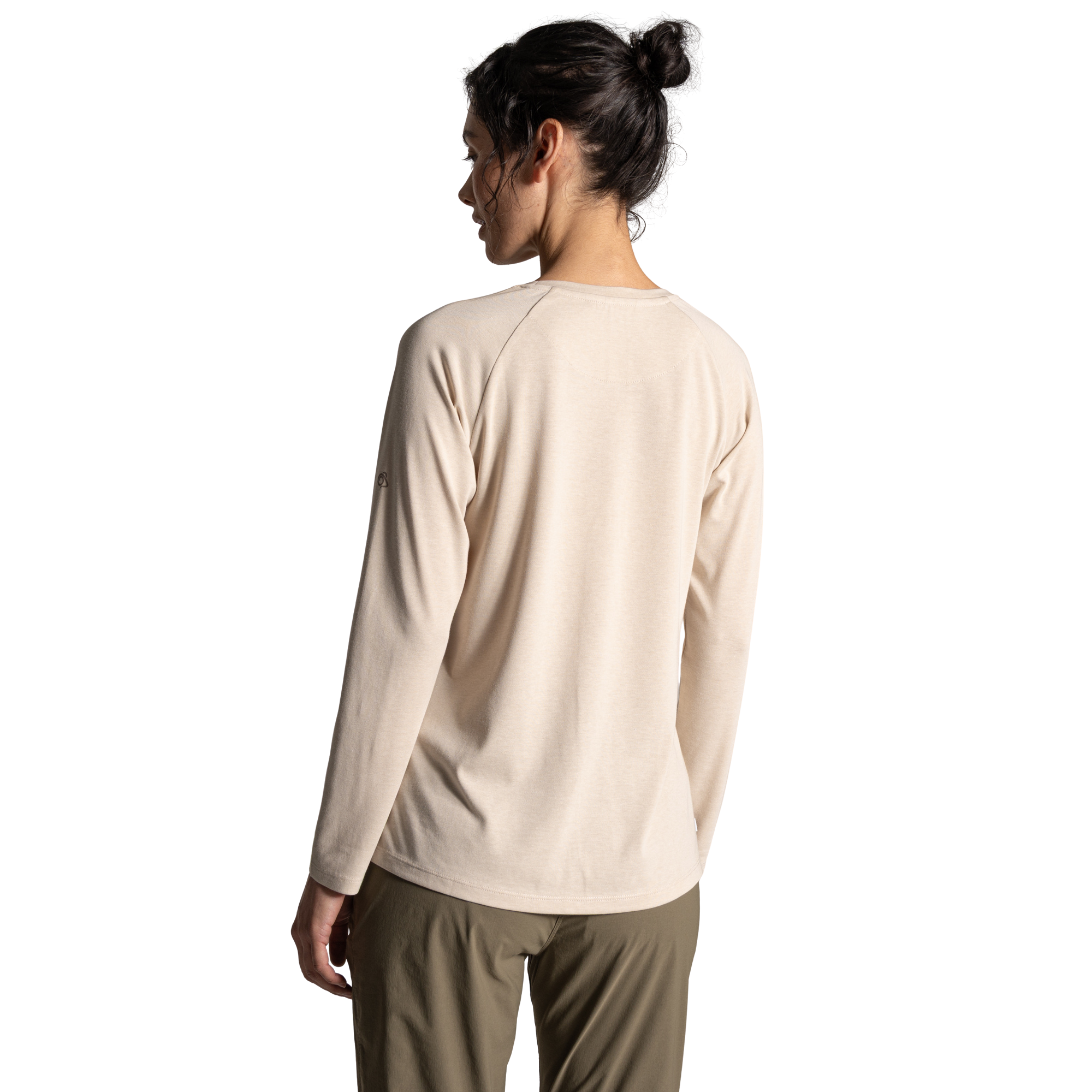 Craghoppers Women's Nosilife Nour Long Sleeve Technical Top (Oyster Marl)
