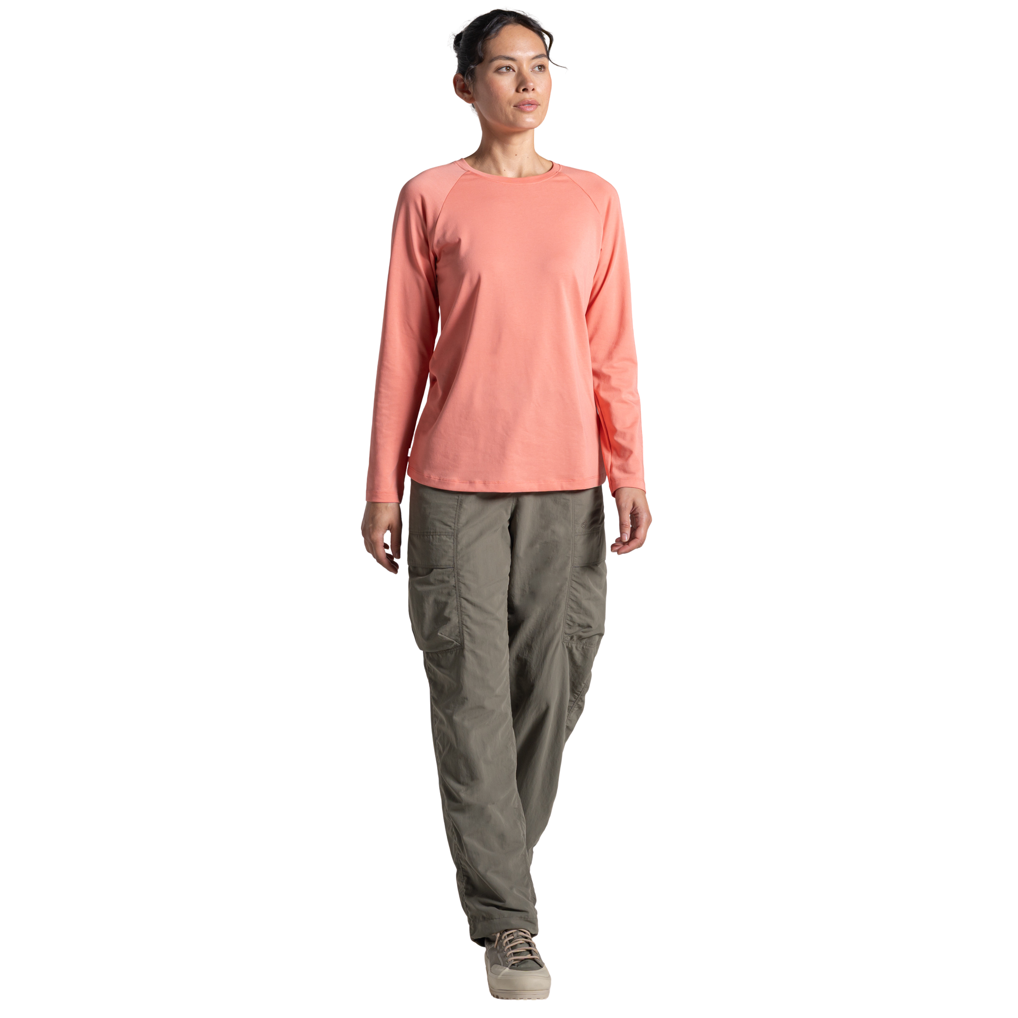 Craghoppers Women's Nosilife Nour Long Sleeve Top (Spiced Apricot)