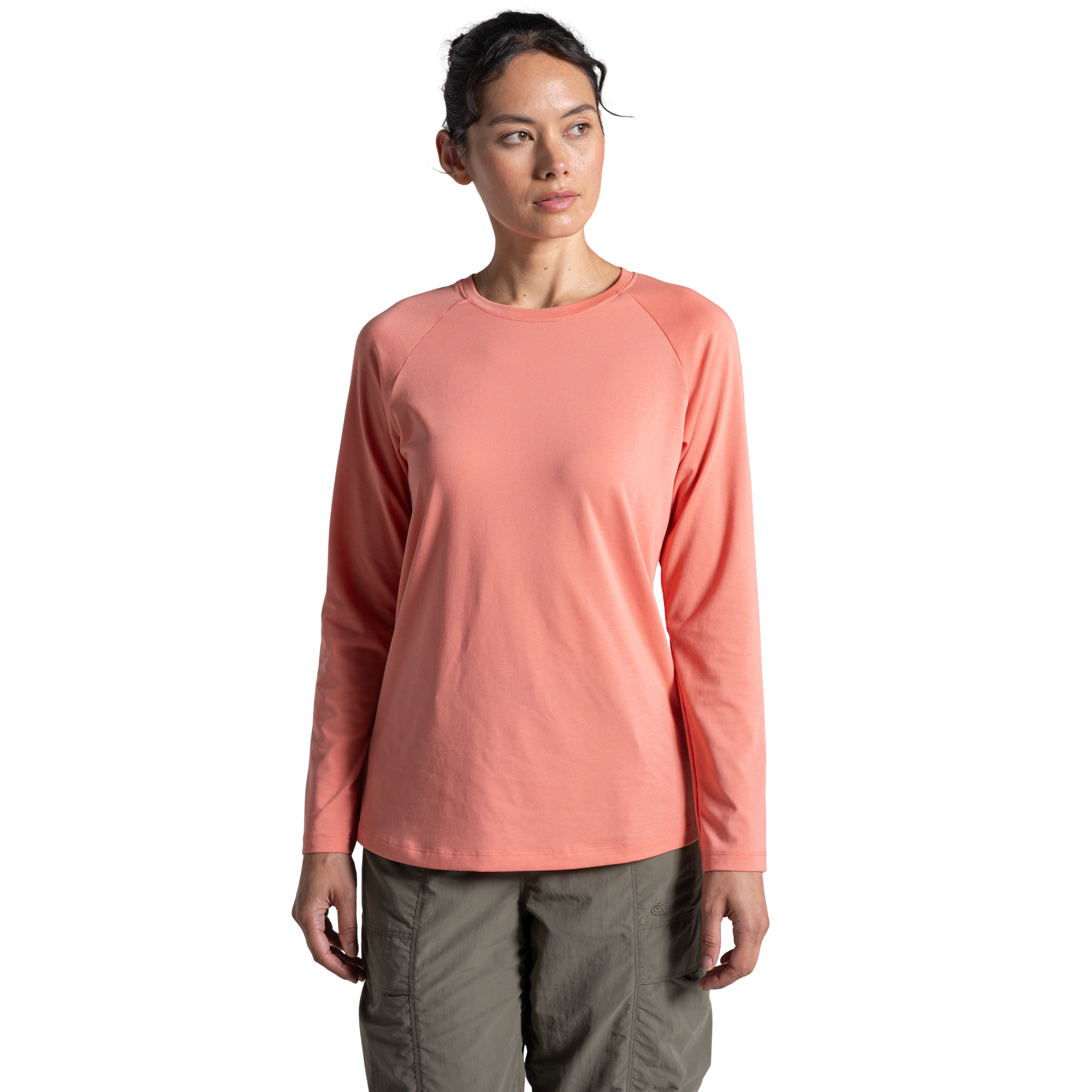 Craghoppers Women's Nosilife Nour Long Sleeve Technical Top (Spiced Apricot)