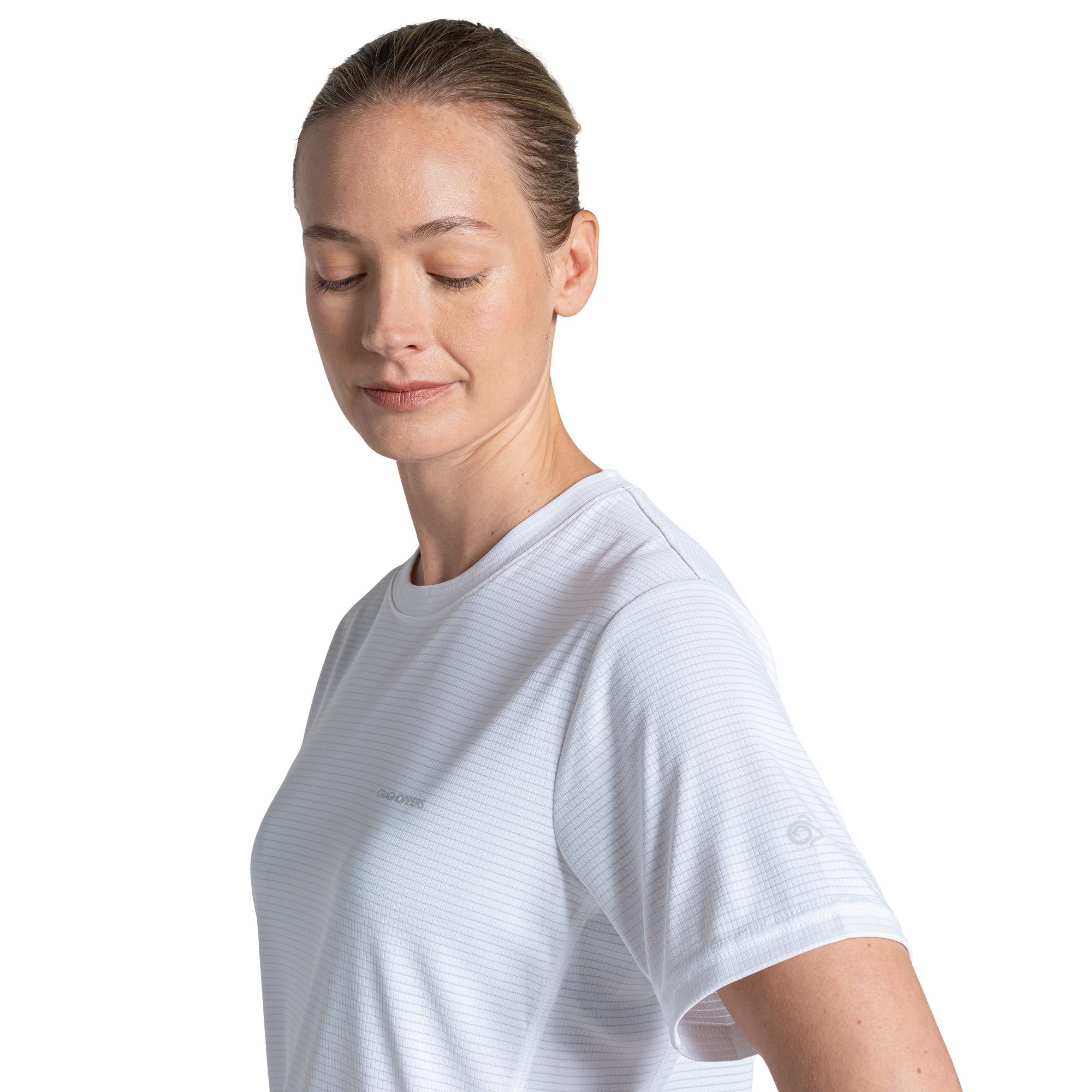 Craghoppers Women's Nosilife SolarShield+ UPF50 Short Sleeve Technical Tee (White)