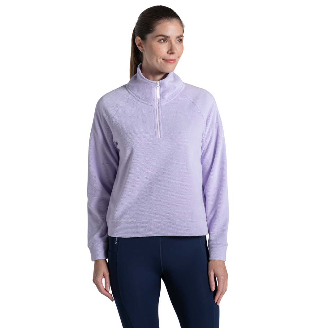 Craghoppers Women’s Raja Half Zip Fleece Top (Parma Violet)