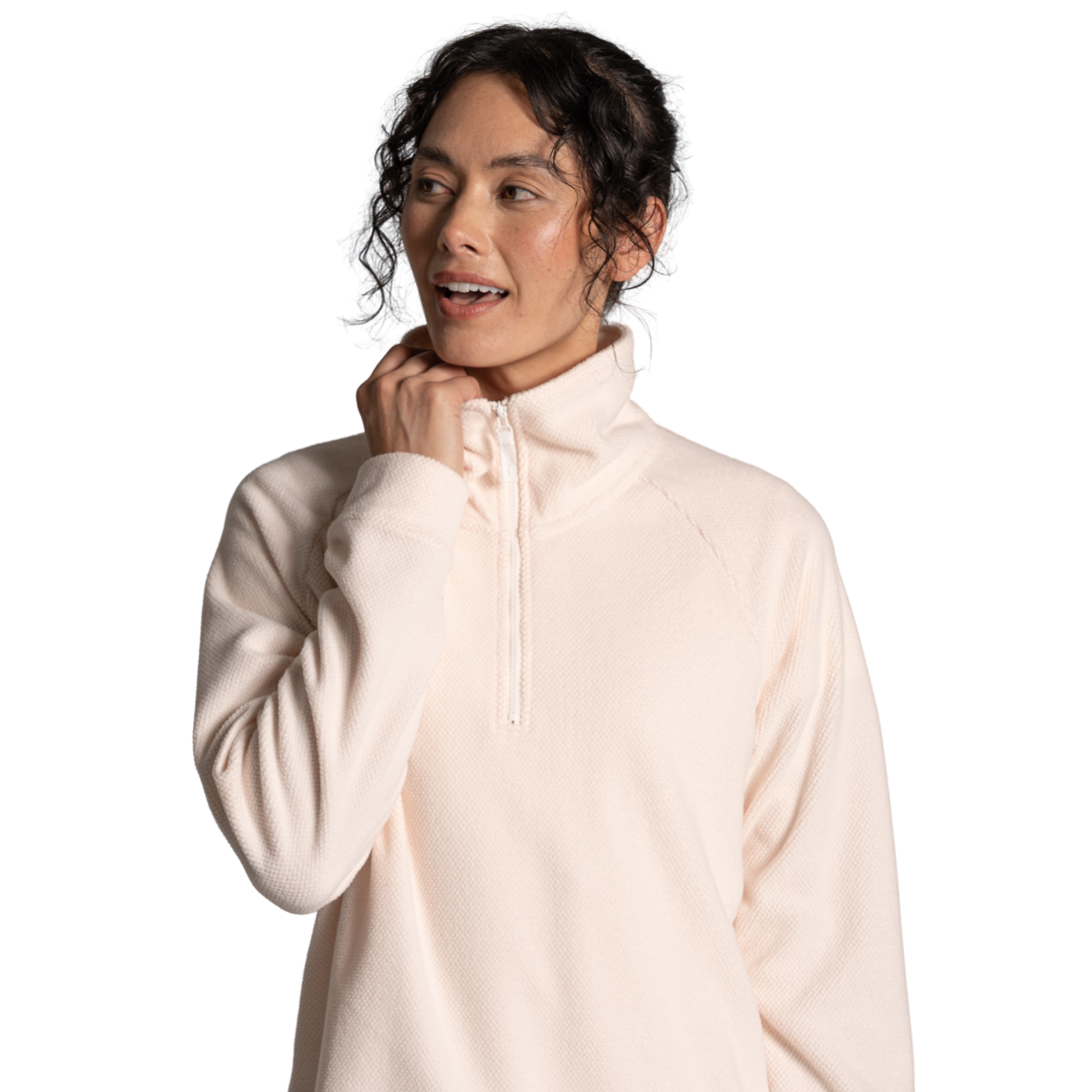 Craghoppers Women's Raja Half Zip Fleece Top (Sugared Almond)