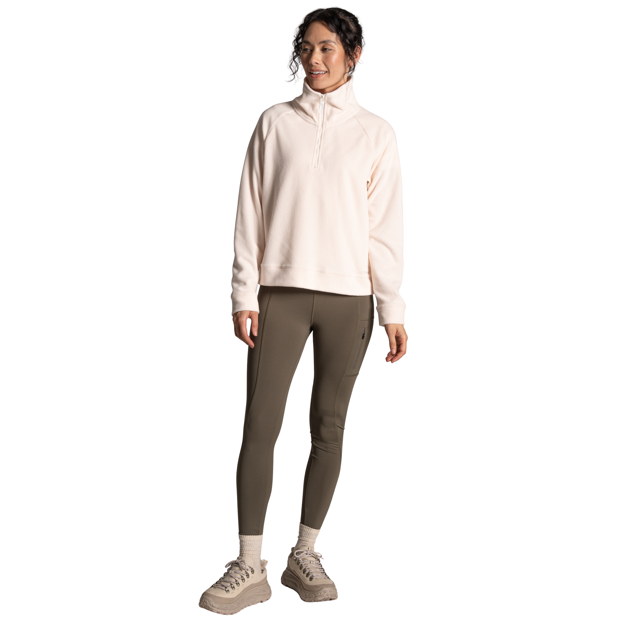 Craghoppers Women's Raja Half Zip Fleece Top (Sugared Almond)