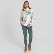 Load image into Gallery viewer, Craghoppers Women&#39;s Rosemary Overhead Half Snap Fleece Top (Sky Print)
