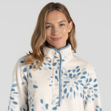 Load image into Gallery viewer, Craghoppers Women&#39;s Rosemary Overhead Half Snap Fleece Top (Sky Print)
