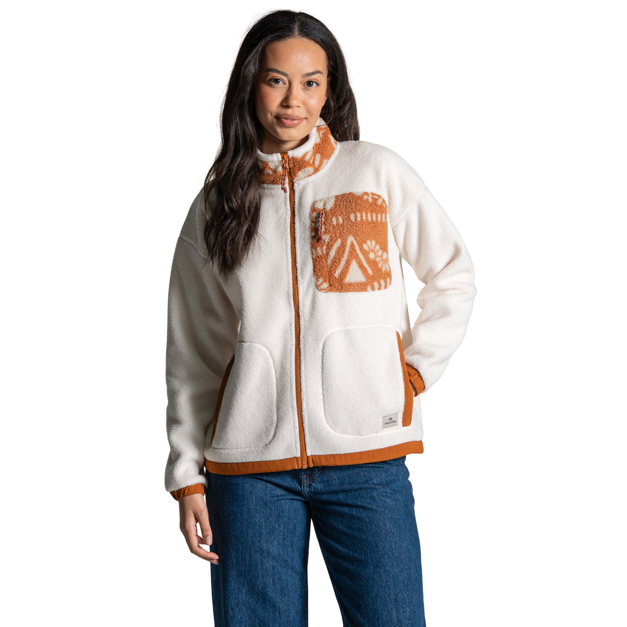 Craghoppers Women's Sanaa Full Zip Fleece Ecru Hazel 2QF CWA436