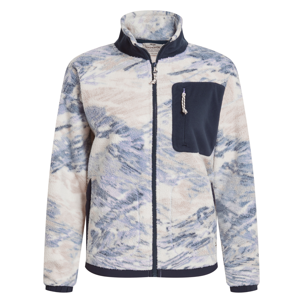 Craghoppers Women's Sanaa Full Zip Fleece Mist Blue 1Z5 CWA436