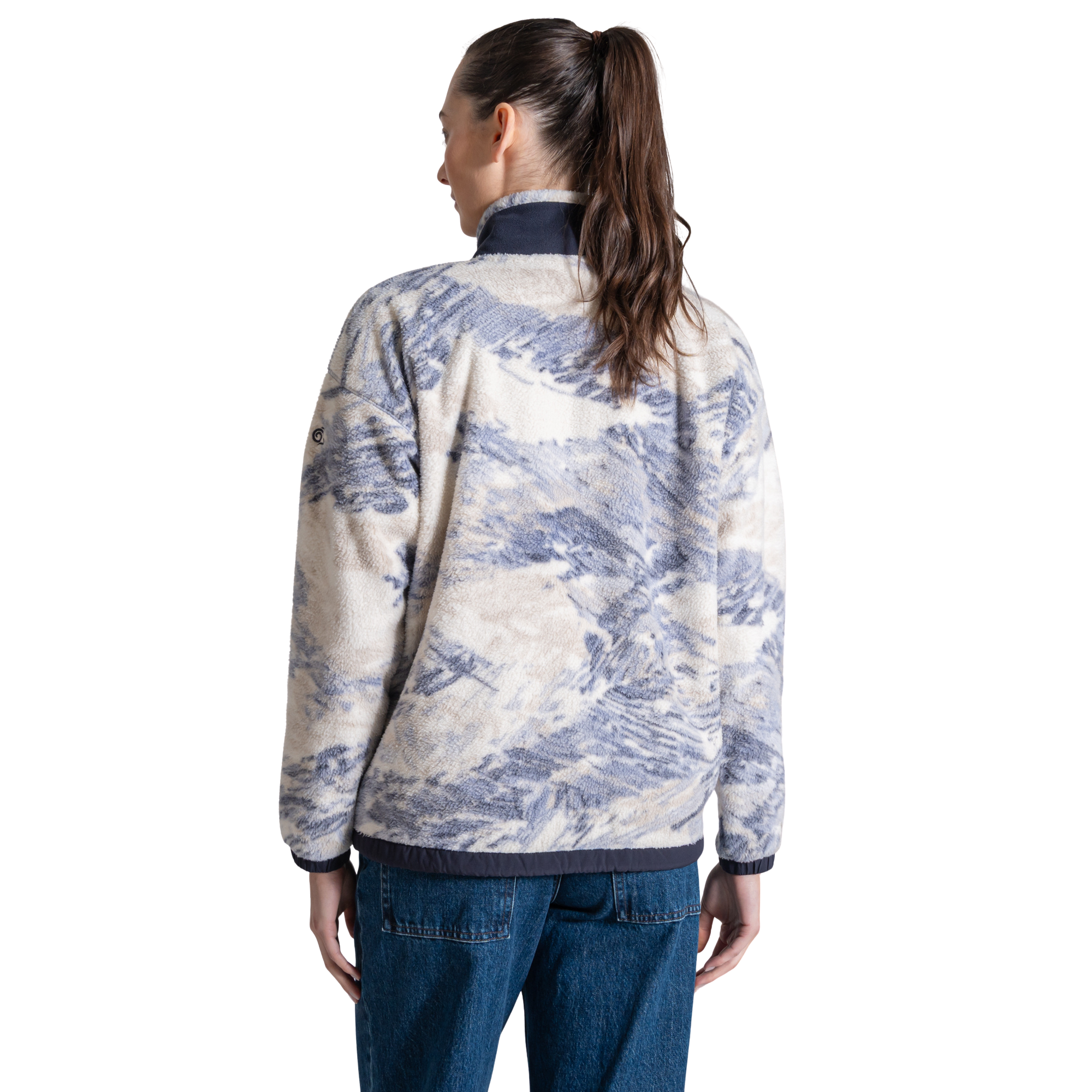 Craghoppers Women's Sanaa Full Zip Fleece Mist Blue 1Z5 CWA436