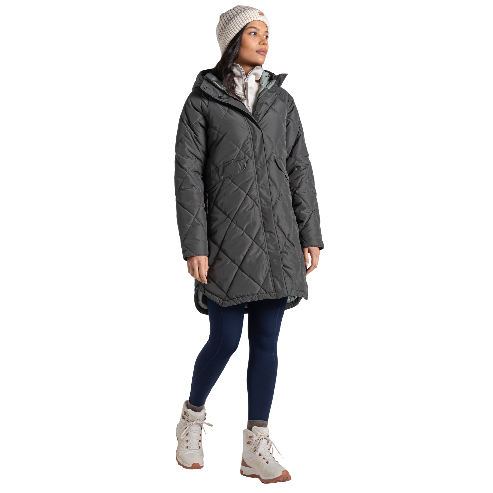 Craghoppers Women’s Sweetgrass National Trust Insulated Parka Nori Green 1KZ CWN309