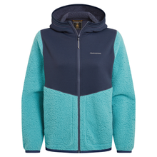 Load image into Gallery viewer, Craghoppers Women's Telesto Hooded Full Zip Fleece (Glazed Aqua/Anthracite)
