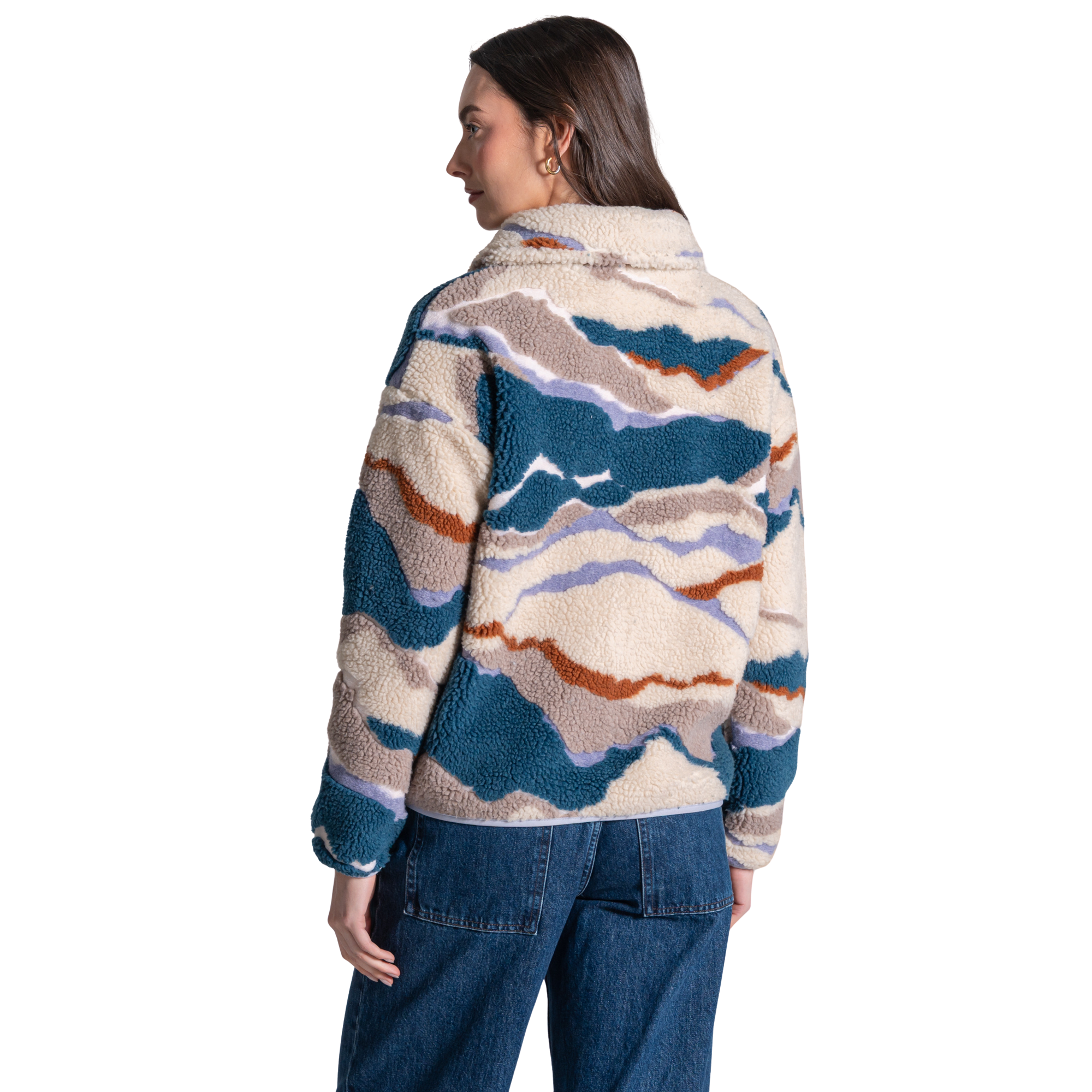 Craghoppers Women's Ulvi Full Zip Fleece Jacket Teal Sapphire 1Z7 CWA432