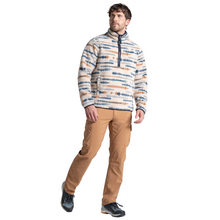 Load image into Gallery viewer, Craghoppers Men’s Rawthey National Trust Half Zip Fleece Top (Ecru Print)
