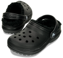 Load image into Gallery viewer, Crocs Classic Fuzz Lined Clogs - Toddler (Black)(Sizes C6-C10)
