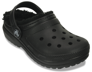 Crocs Classic Fuzz Lined Clogs - Toddler (Black)(Sizes C6-C10)