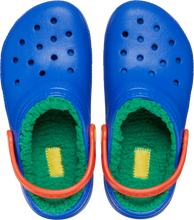 Load image into Gallery viewer, Crocs Classic Fuzz Lined Clogs - Toddler (Blue Bolt/Multi)(Sizes C6-C10)
