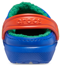 Load image into Gallery viewer, Crocs Classic Fuzz Lined Clogs - Toddler (Blue Bolt/Multi)(Sizes C6-C10)
