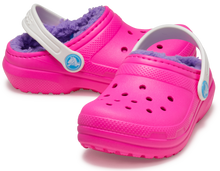 Load image into Gallery viewer, Crocs Classic Fuzz Lined Clogs - Toddler (Pink Crush/Multi)(Sizes C6-C10)
