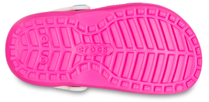 Crocs Classic Fuzz Lined Clogs - Toddler (Pink Crush/Multi)(Sizes C6-C10)