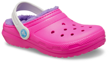 Load image into Gallery viewer, Crocs Classic Fuzz Lined Clogs - Toddler (Pink Crush/Multi)(Sizes C6-C10)
