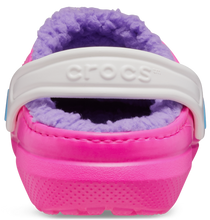 Load image into Gallery viewer, Crocs Classic Fuzz Lined Clogs - Toddler (Pink Crush/Multi)(Sizes C6-C10)
