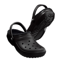 Load image into Gallery viewer, Crocs Unisex Classic Fuzz Lined Clog (Black/Black)
