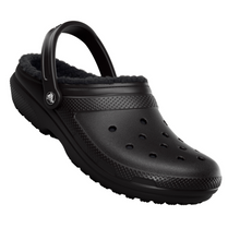 Load image into Gallery viewer, Crocs Unisex Classic Fuzz Lined Clog (Black/Black)
