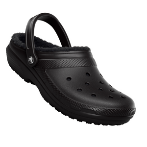 Crocs Unisex Classic Fuzz Lined Clog (Black/Black)