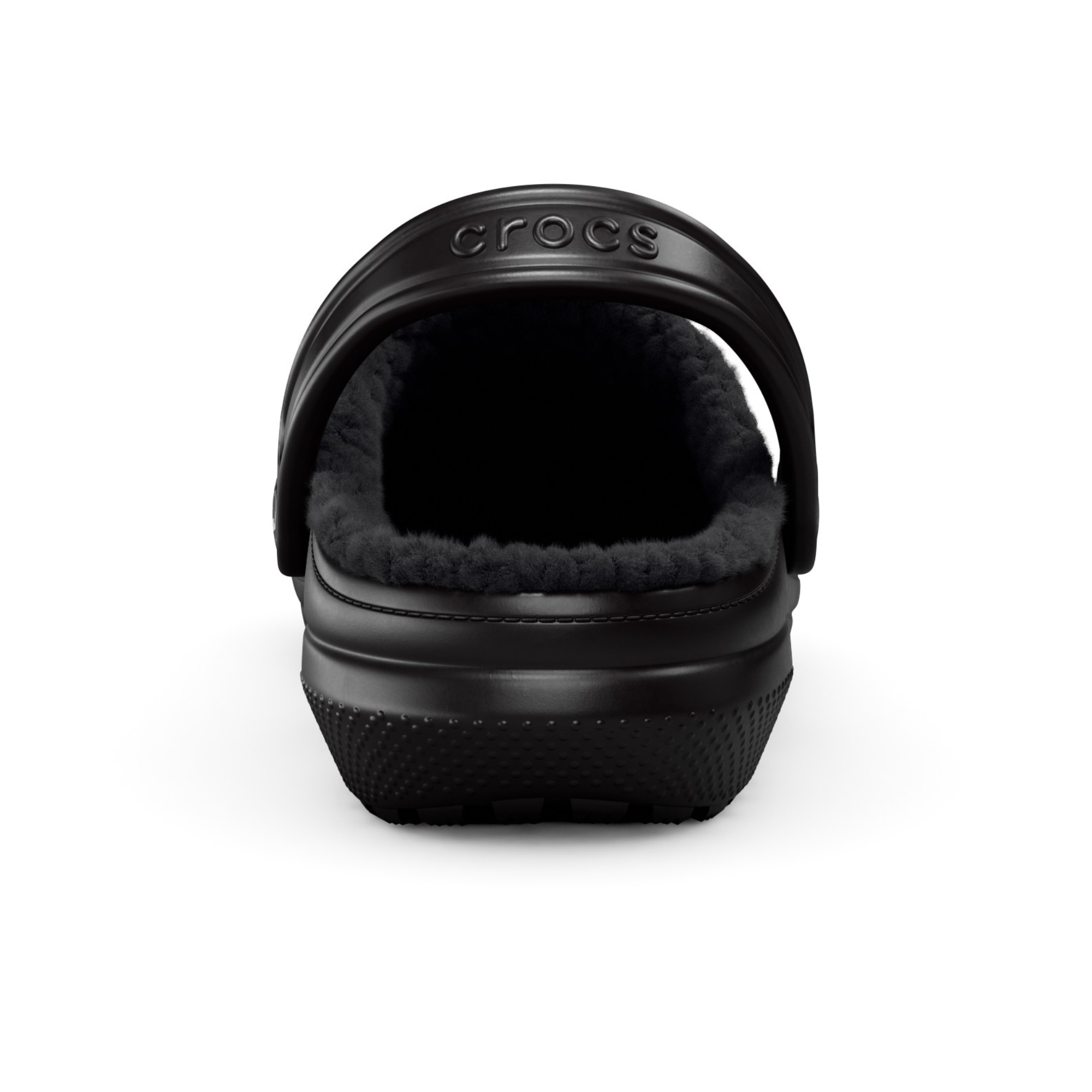 Crocs Unisex Classic Fuzz Lined Clog (Black/Black)