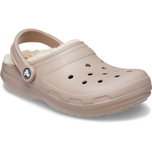 Crocs Unisex Classic Fuzz Lined Clog (Mushroom/Bone)