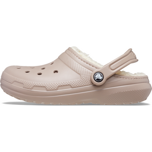 Crocs Unisex Classic Fuzz Lined Clog (Mushroom/Bone)