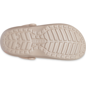 Crocs Unisex Classic Fuzz Lined Clog (Mushroom/Bone)