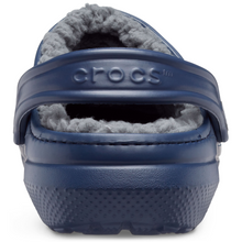Load image into Gallery viewer, Crocs Unisex Classic Fuzz Lined Clog (Navy/Charcoal)
