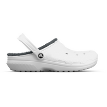 Load image into Gallery viewer, Crocs Unisex Classic Fuzz Lined Clog (White/Grey)
