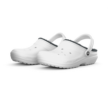 Load image into Gallery viewer, Crocs Unisex Classic Fuzz Lined Clog (White/Grey)
