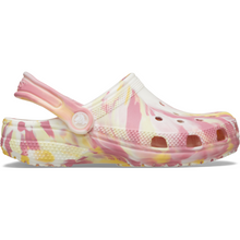 Load image into Gallery viewer, Crocs Classic Glow Marbled Clogs - Junior (Daylily/Multi)(Sizes C11-J6)
