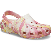 Load image into Gallery viewer, Crocs Classic Glow Marbled Clogs - Junior (Daylily/Multi)(Sizes C11-J6)
