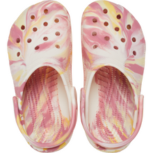 Load image into Gallery viewer, Crocs Classic Glow Marbled Clogs - Junior (Daylily/Multi)(Sizes C11-J6)
