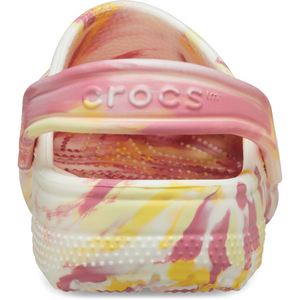 Crocs Classic Glow Marbled Clogs - Junior (Daylily/Multi)(Sizes C11-J6)