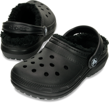 Load image into Gallery viewer, Crocs Classic Fuzz Lined Clogs - Kids (Black)(Sizes C11-J6)
