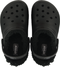 Load image into Gallery viewer, Crocs Classic Fuzz Lined Clogs - Kids (Black)(Sizes C11-J6)
