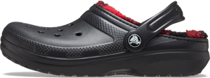 Crocs Classic Lined Buff Checked Clogs - Kids (Black)(Sizes C11-J6)